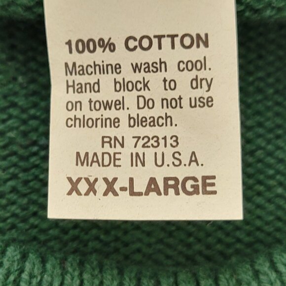 Vintage McDonald’s Crew Neck Sweater XXXL Green Cotton Logo USA Andrew Rohan NEW - Picture 12 of 12